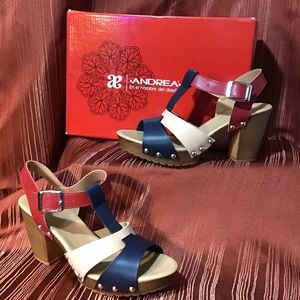 Andrea High Block Heel Sandals